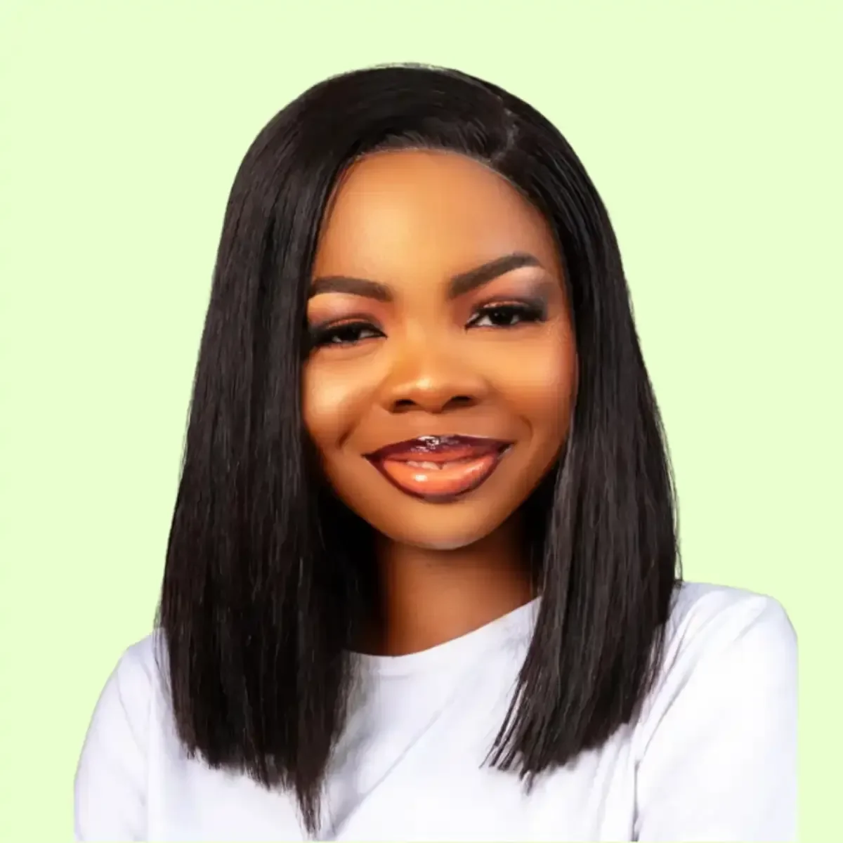 14-inch Vietnamese SDD Bone Straight Wig | 5X5 Closure | 300g | Natural Black